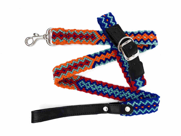 Collar Tonto- ručně háčkovaný psí obojek - hand made dog leash - Wayana.eu