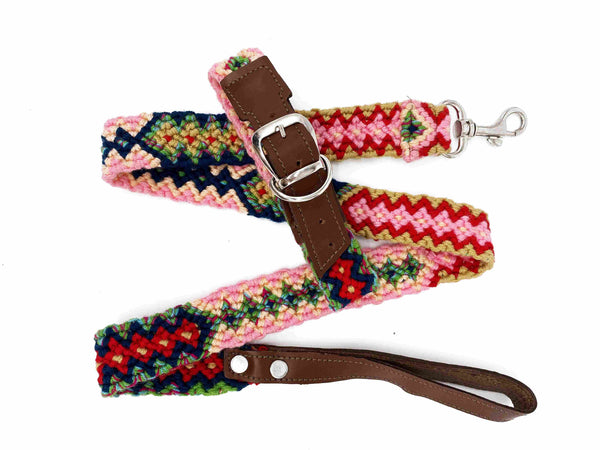 Collar Torpe- ručně háčkovaný psí obojek - hand made dog leash - Wayana.eu