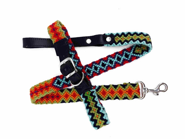 Collar Antonio- ručně háčkovaný psí obojek - hand made dog leash - Wayana.eu