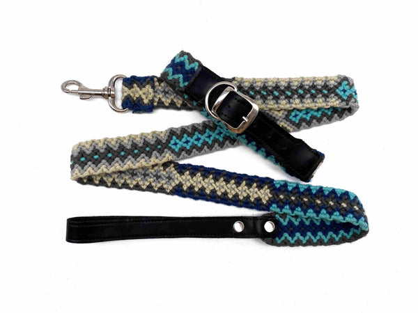 Collar Benito- ručně háčkovaný psí obojek - hand made dog leash - Wayana.eu