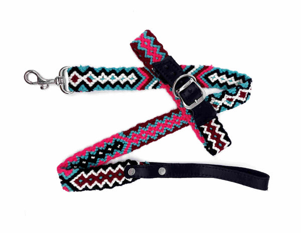 Collar Domingo- ručně háčkovaný psí obojek - hand made dog leash - Wayana.eu