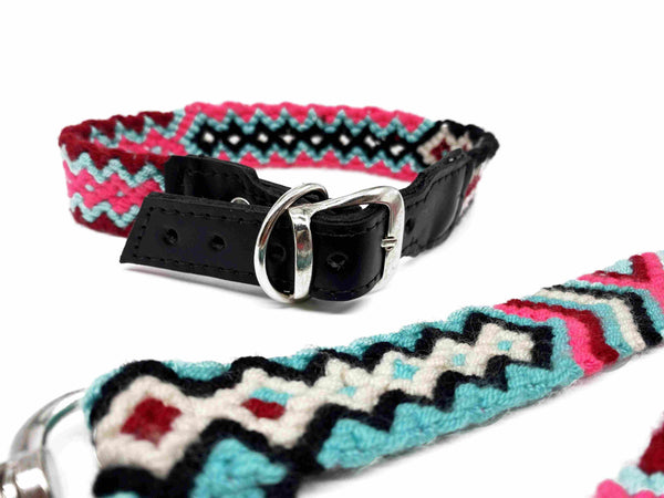 Collar Domingo- ručně háčkovaný psí obojek - hand made dog leash - Wayana.eu