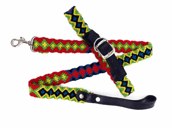 Collar Dulce- ručně háčkovaný psí obojek - hand made dog leash - Wayana.eu