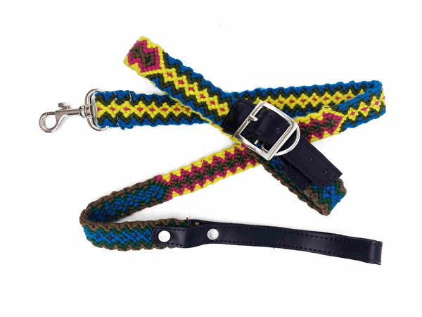 Collar Lupe- ručně háčkovaný psí obojek - hand made dog leash - Wayana.eu