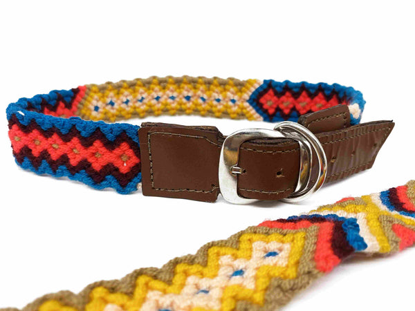 Collar Melo- ručně háčkovaný psí obojek - hand made dog leash - Wayana.eu