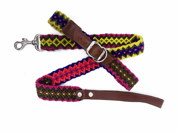 Collar Paco- ručně háčkovaný psí obojek - hand made dog leash - Wayana.eu